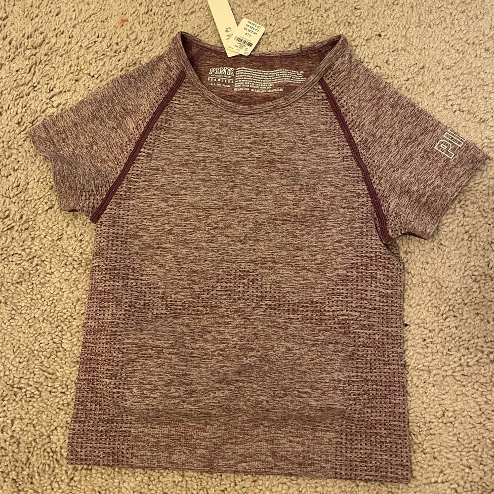 Victoria Secret Pink Seamless Workout Crop Top